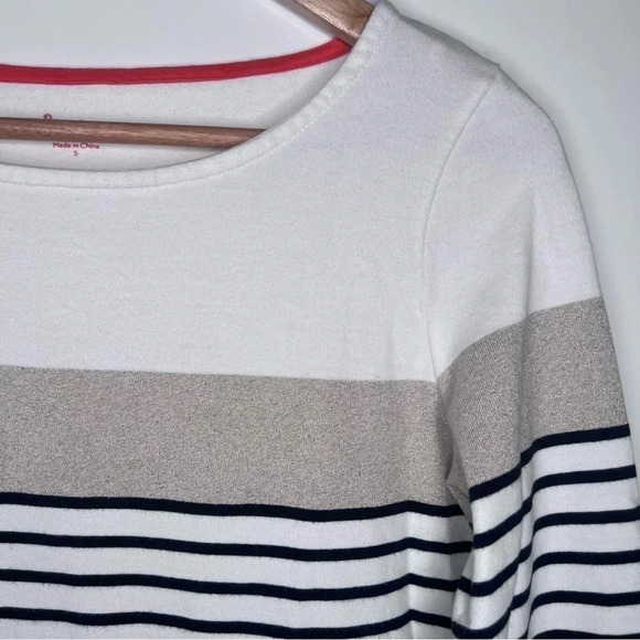 Boden Stripe Long Sleeve Top Size Small - Picture 2 of 8